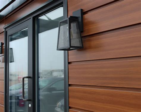 Modern Steel Reveal Wood Grain Panels - Modern Materials