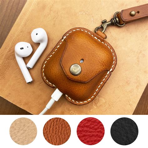 Airpods Leather Case Hand-stitching Airpods Protective - Etsy UK