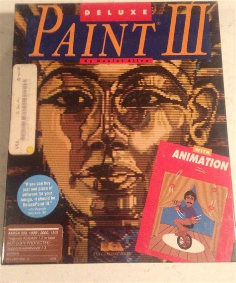 Commodore Amiga Deluxe Paint III 3 Brand New Factory Sealed A500 A1000 ...
