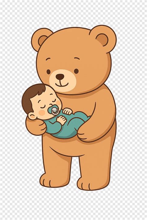 teddy bear bayi bayi tidur ilustrasi lucu seni pembibitan