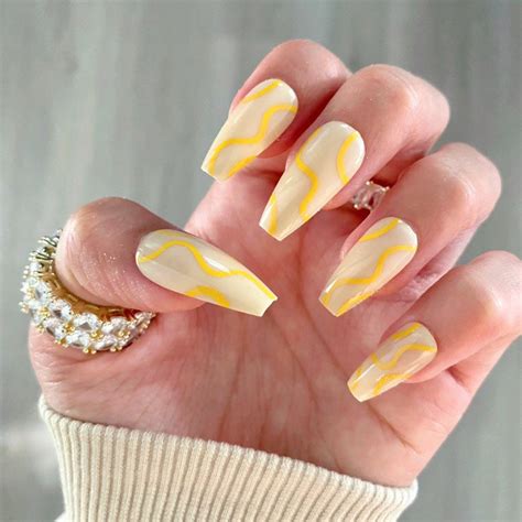 Black And Yellow Gel Nail Designs at Lachlan Legge blog