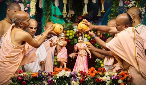 grand sri krishna janmashtami celebrations  hare krishna golden