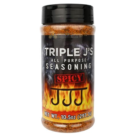 Triple J's All Purpose Spicy Seasoning Beef Pork Poultry Fish Gluten F