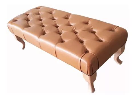 Banco Couro Caramelo - Banco Chesterfield Berger Mc - Couro Natural Caramelo | Parcelamento ...