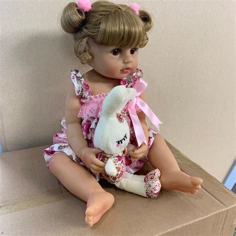 55CM NPK Возрожденный Ребенок Малыш Девочка Принцесса Кукла Lifelike ...
