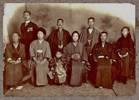japanese family photo nagasaki   japanese history japanese