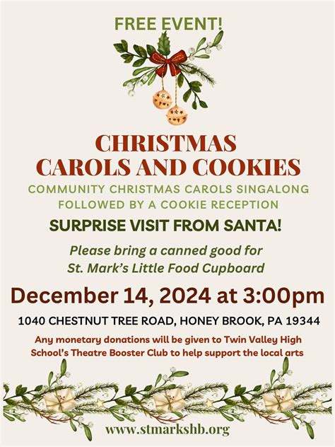 Christmas Carols and Cookies, 1040 Chestnut Tree Road, Honey Brook, PA