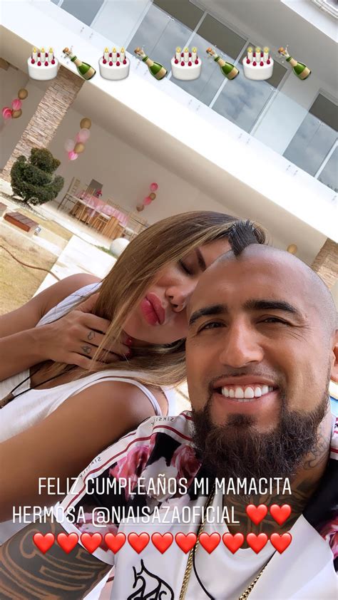 El cariñoso mensaje de Arturo Vidal a Sonia Isaza por su cumpleaños