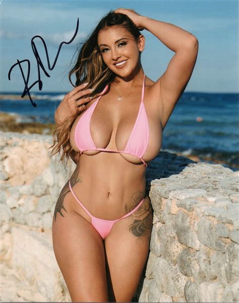 Briana Marie Dale Super Sexy Instagram Adult Model Signed 8x10 Photo