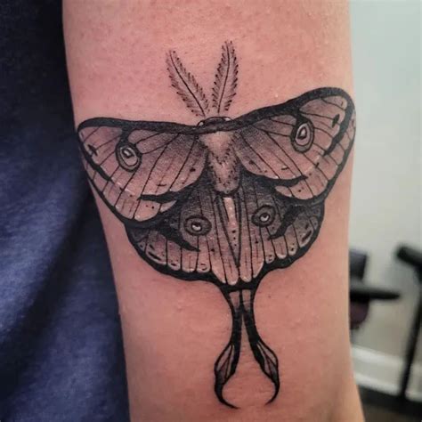 86 Remarkable Luna Moth Tattoos That Are On The Buzz Right Now!