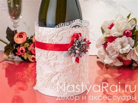 Свадебное украшение на шампанское - коллекция «Триумф»
