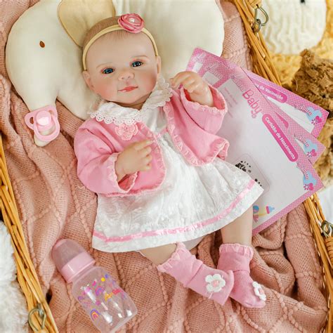 Boneca Bebê Reborn Menina - Nala 45 cm Corpo 100% Vinil 1950 - Melhor