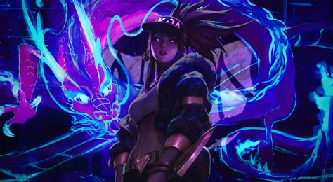 Neon Art, League Of Legends, Akali, Art, Wallpaper - League Of Legends ...