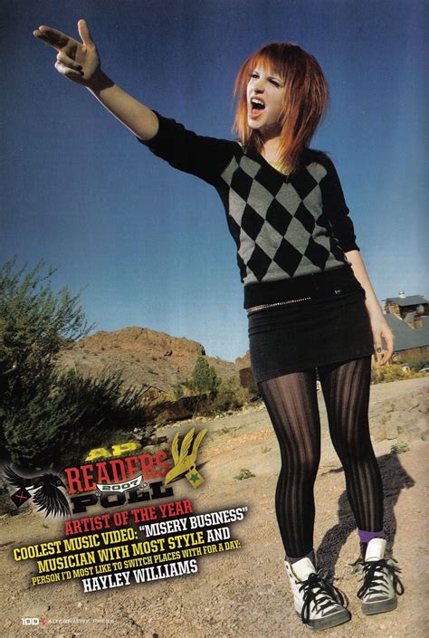 Magazine Scan from 2007 : Paramore Hayley Paramore, Paramore Hayley