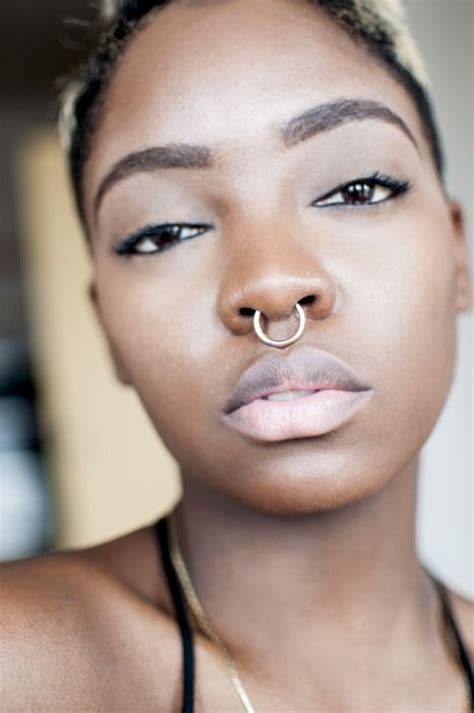 black women  piercings ideas  save today piercings septum