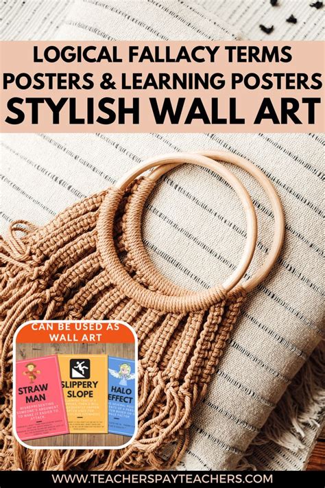 Logical Fallacies Terms Posters & Learning Posters | Stylish Wall Art ...