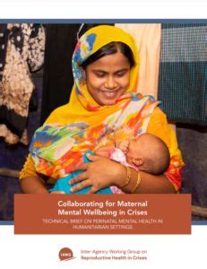 improve perinatal mental health  humanitarian settings