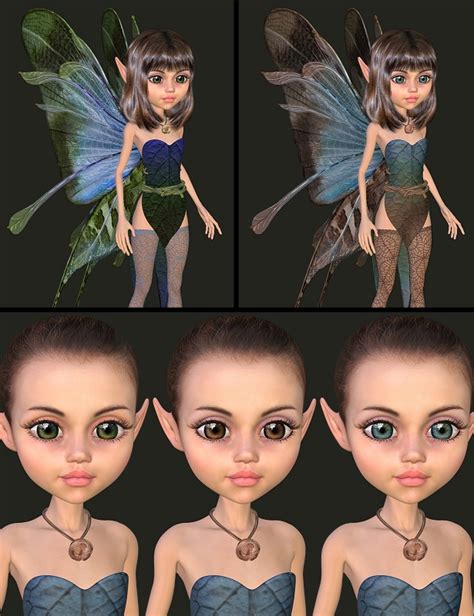 meadow pixie  mavka  figure assets  models handspanstudios