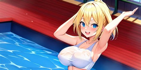 anime girl  big boobs   wet bra  tookryder  deviantart