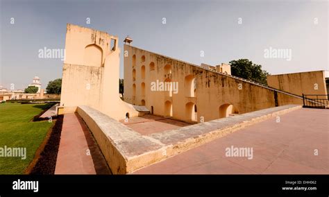 worlds largest sundial  jantar mantar observatory  jaipur stock