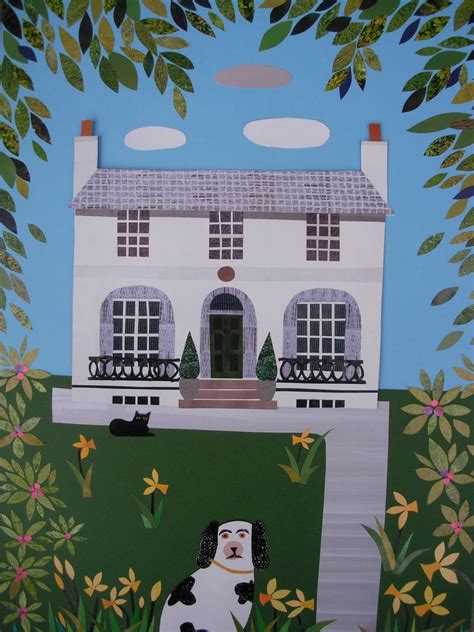 Amanda White - Contemporary Naive Art: Keats House in Spring