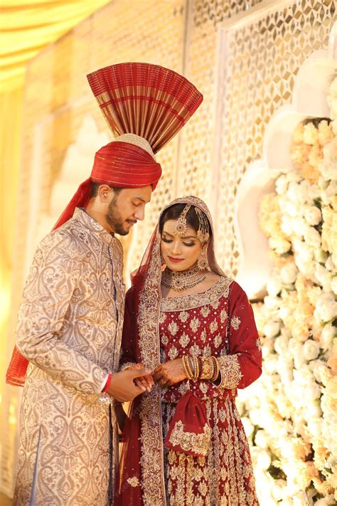 Premium Photo | Pakistani wedding couple Asian bridal dresses or Indian