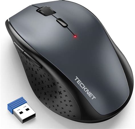 TECKNET Wireless Mouse for Laptop, 4800 DPI Optical Computer Mice with ...
