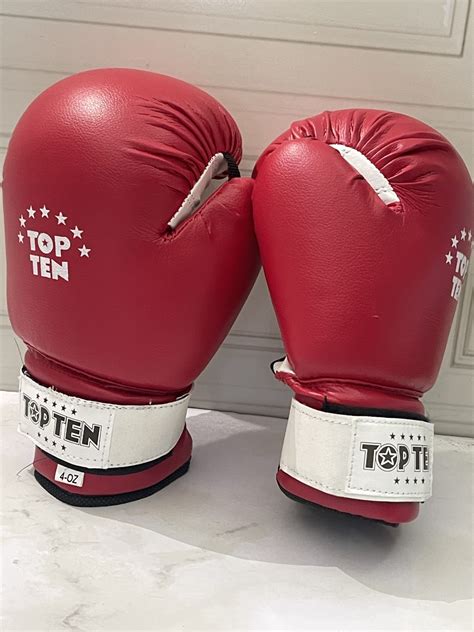 Купить Боксерские перчатки TOPTEN 18774137_1442421 6 oz синий в кредит ...