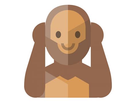 Monkey Hear No Evil Emoji PNG Transparent Emoji - Freepngdesign.com