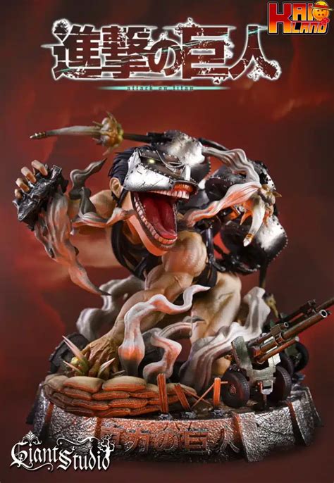 attack  titan giant studio  cart titan resin statue kaioland
