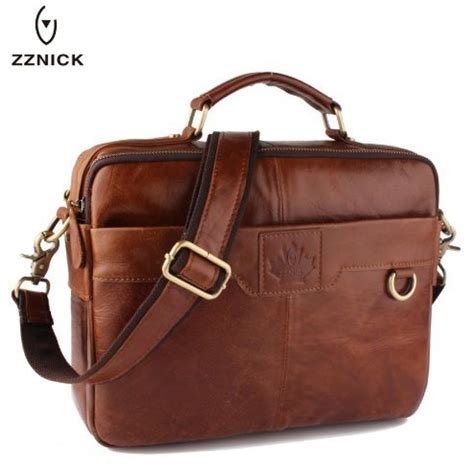 Сумка мужская Zznick ZZNICK 6101 br, Китай, кожа, цвет коричневый в ...