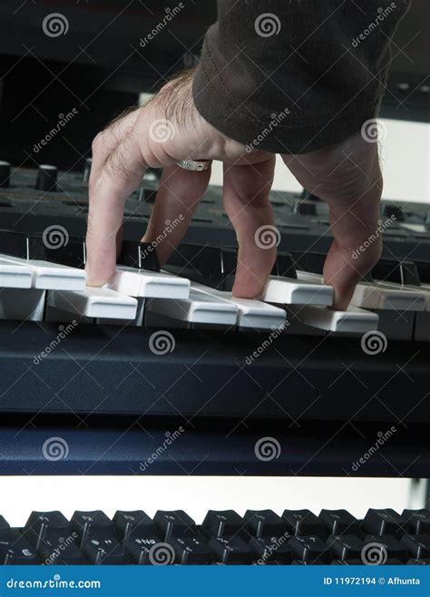 Play on the piano stock photo. Image of keyboard, light - 11972194