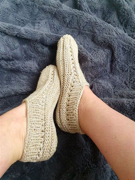 Knitted slippers | Knitted slippers, Unique items products, Handmade ...