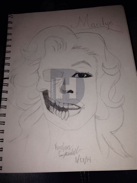 Marilyn Monroe Skull Drawing at PaintingValley.com | Explore collection ...