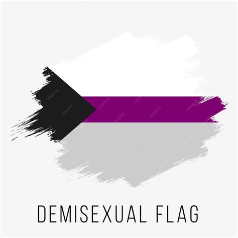 Orgullo bandera demisexual lgbt plantilla de diseño de identidad sexual