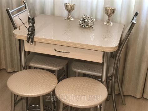 Кухонные столы раздвижные для маленькой кухни - 31 фото