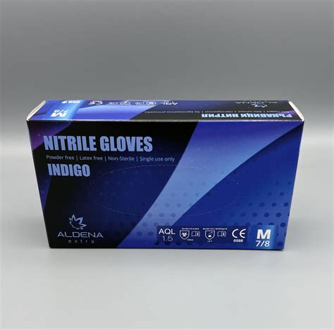 Indigo Nitrile Gloves ALDENA | ALDENAGLOVES