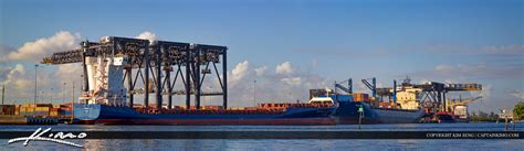 Port Everglades Cargo Ships Docked in Fort Lauderdale | HDR Photography ...