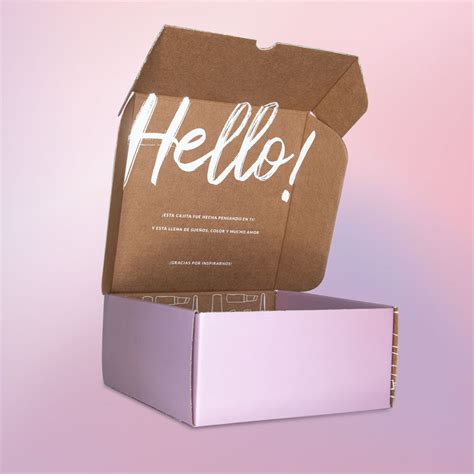 caja de regalo rosada samy