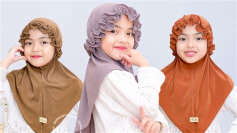 rekomendasi kerudung anak  adem  nyaman  aktivitas sehari