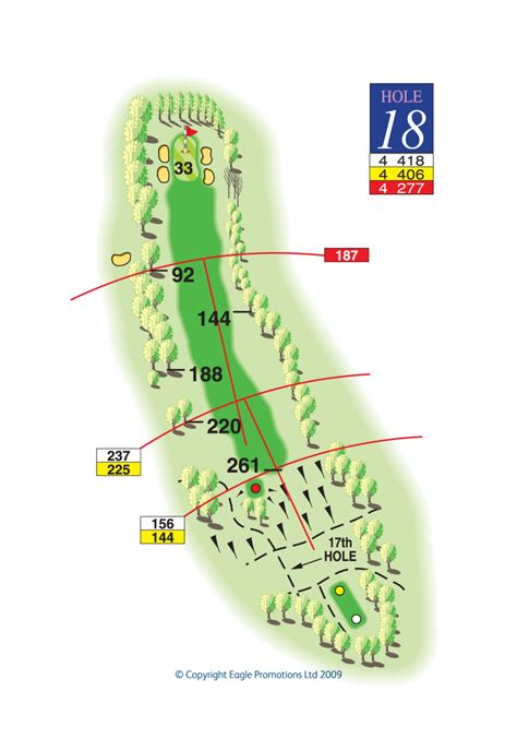 18 :: Hole 18 at Whitefield Golf Club