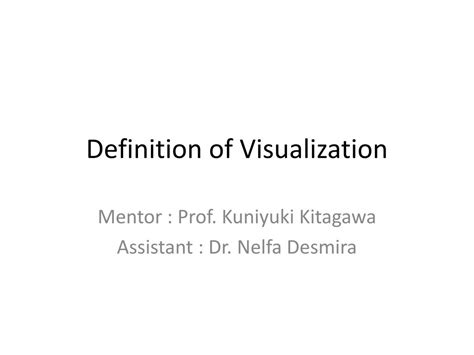 definition  visualization powerpoint