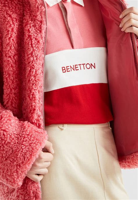 Шуба United Colors of Benetton, цвет: розовый, RTLADB356601 — купить в ...