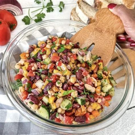 Easy No-Cook Three Bean Salad | Vegan and Gluten-Free | That Salad Lady