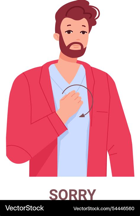 sign deaf hand gesture language icon vector image