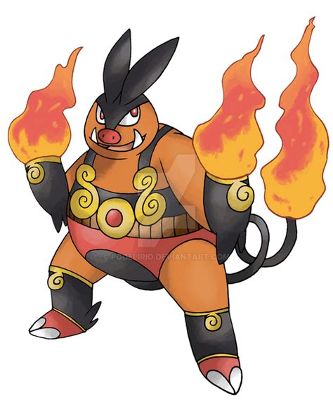 Mega Emboar by Pgdelirio on DeviantArt