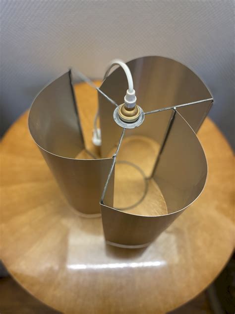 Suspension vintage 1970 Space age aluminium brossé Argenté Métal - Vendu