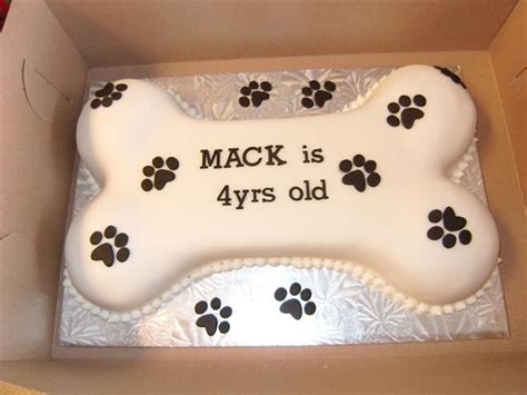 Dog Bone Birthday Cake