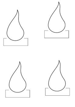 Candle Flame Outline