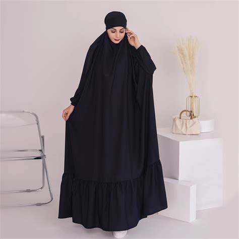 Loriya One Piece Jilbab Muslim Prayer Abaya Plus Size Women Dresses